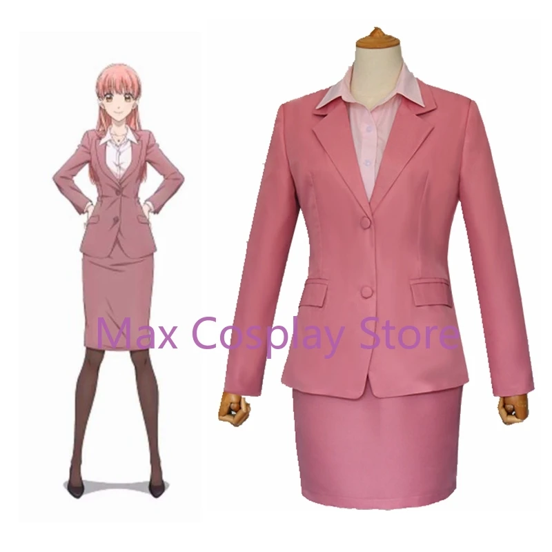 Max Cos Anime Momose Narumi Pink Cosplay Costumes Uniform Dress Halloween Suit Custom Made