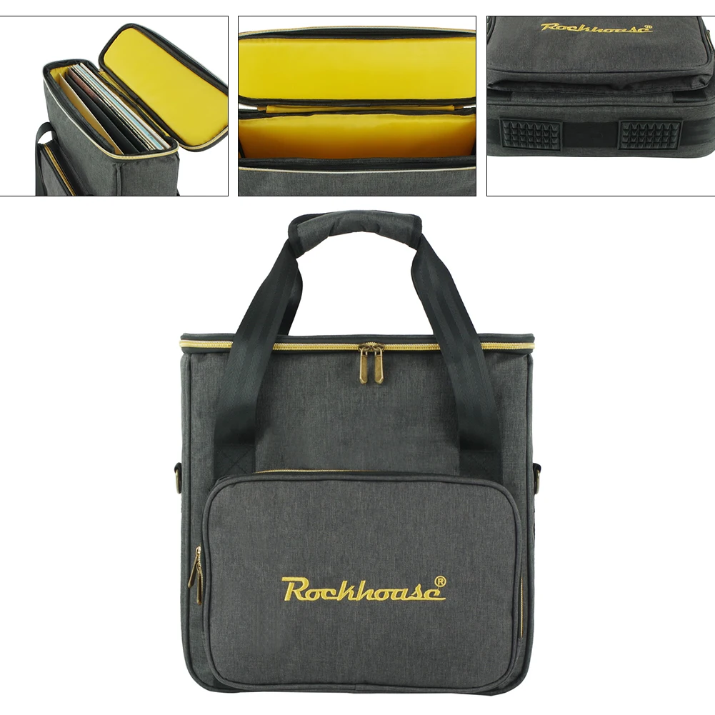 Cushioned Storage Bag Waterproof Storage Traveling With Records 8mm Thick Filling Dust-proof Design Moisture Protection