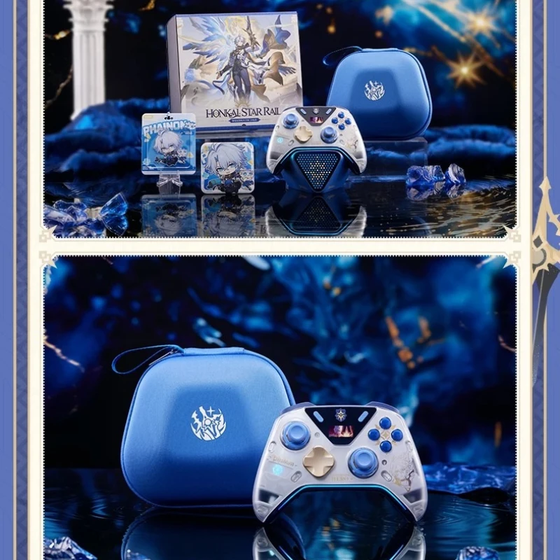 【miHoYo】Honkai: Star Rail Bai'e Gaming Controller Six-Axis Motion Sensing Haptic Feedback Three-Mode Connection Gamepads Gifts