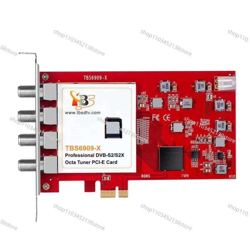 TBS 6909X Professional DVB-S2/S2X Octa Tuner PCI-E Card TBS 6909-X  FTA Satellite Signal