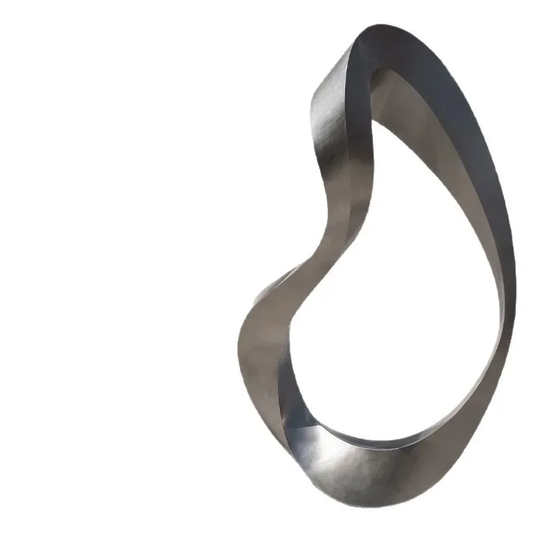 

Stainless steel abstract art sculpture, real estate shopping mall park, large metal handicraft ornament