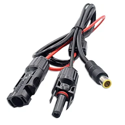 Solar Panel Charging Cable Mcfour to DC7909 DC8mm Solar Connector Conversion for Solar Energy Storage Battery Wiring Accessories