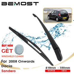 BEMOST Car Rear Windshield Wiper Arm Blade Brushes For Dacia Sandero 410mm Windscreen Auto Styling 2008 Onwards