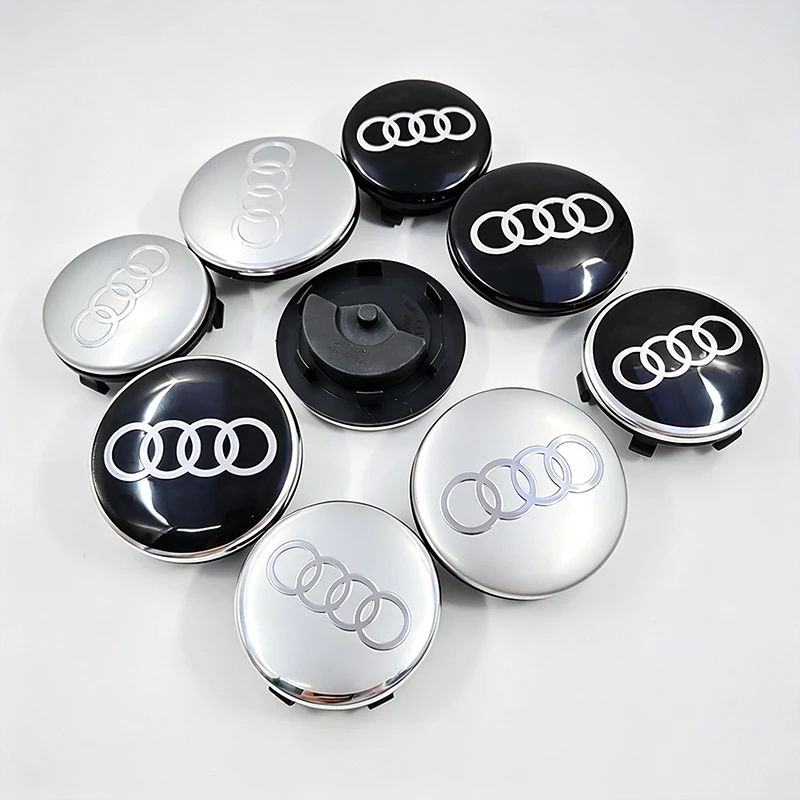 

4pcs 60/61/68/69mm Car Floating Wheel Hub Caps Hubcap Badge Styling For Audi B5 B6 B7 B8 A3 8P 8V 8L A5 A6 C6 C5 C7 A1 A7 A8 Q