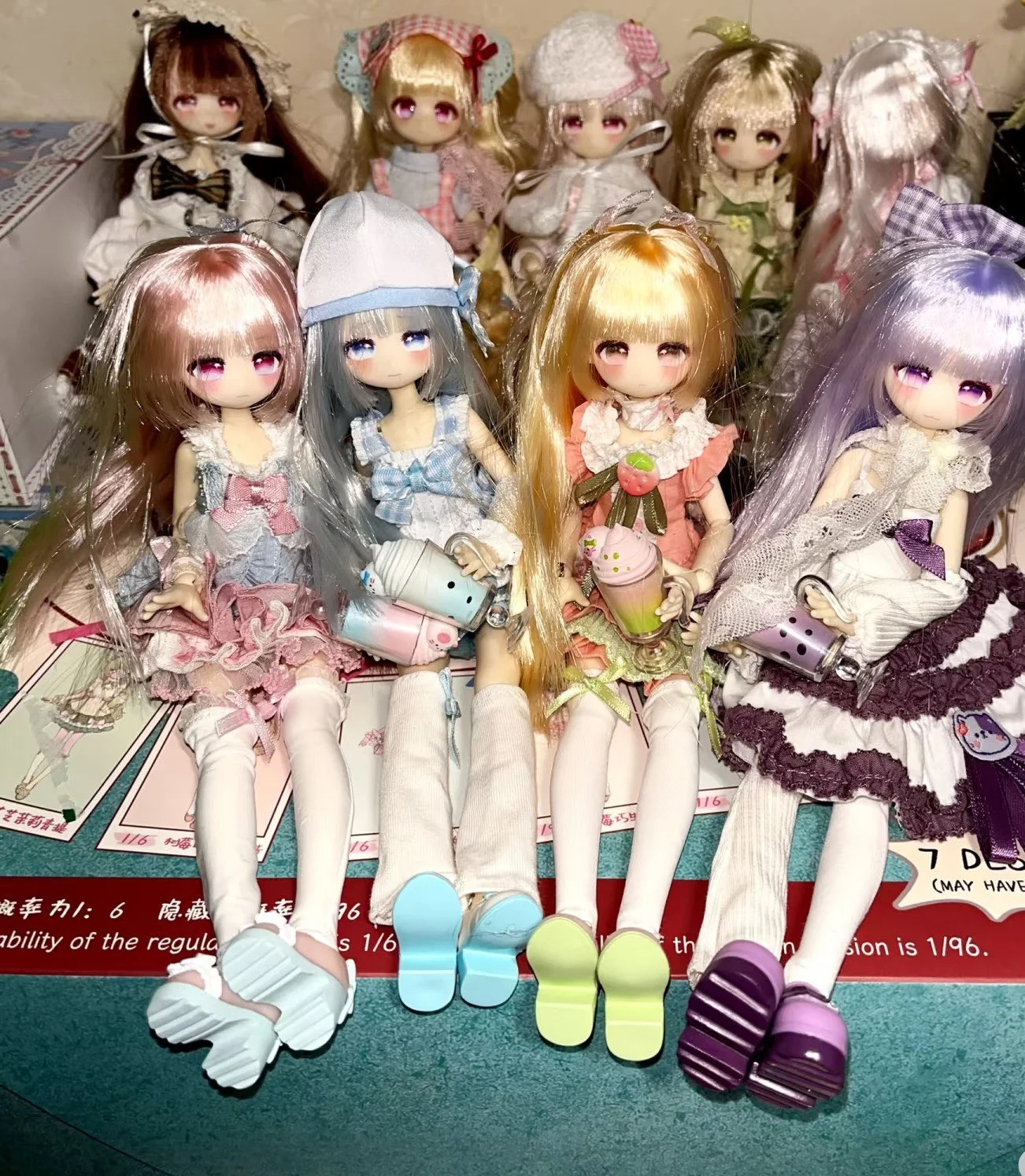 In Spot Untitled Collection Four Seasons Tea Story Bjd Blind Box Hair Planting Trendy Play Modle Toy Doll Figure Friend Gift