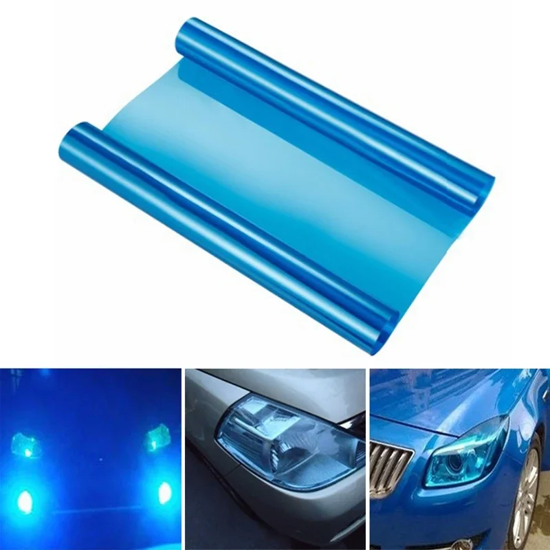 30x100cm car film, smoke headlights, tail lights, waterproof film cover, car styling sticker For Audi car