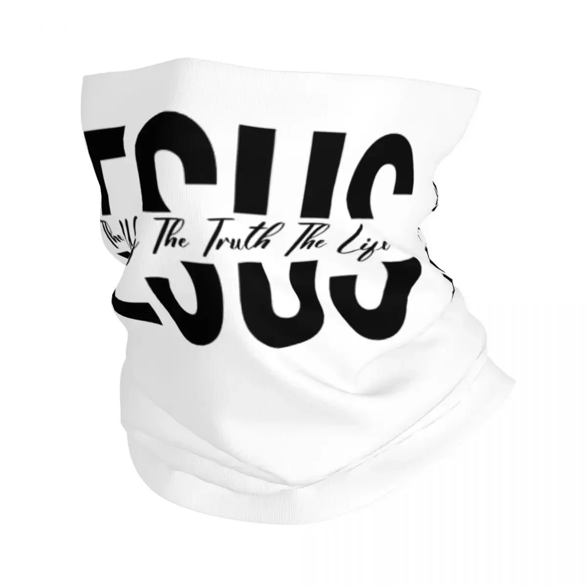 

Jesus The Way The Truth The Life Bandana Neck Cover Printed Face Scarf Multifunction FaceMask Riding Unisex Adult Breathable