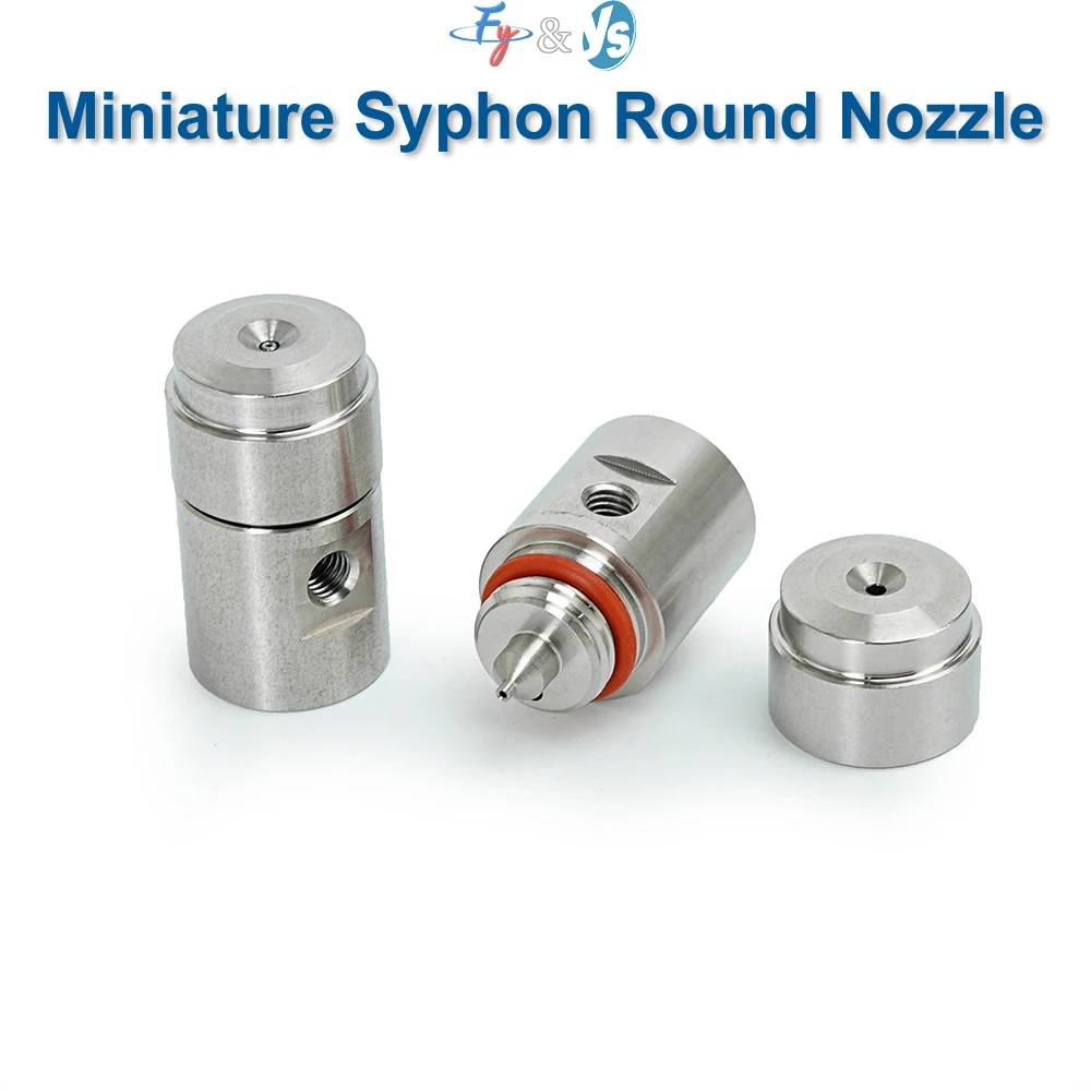 Mini Atomizing Nozzle Small Flow Pneumatic Dry Mist Nozzle Siphon Atomization Humidification Disinfection