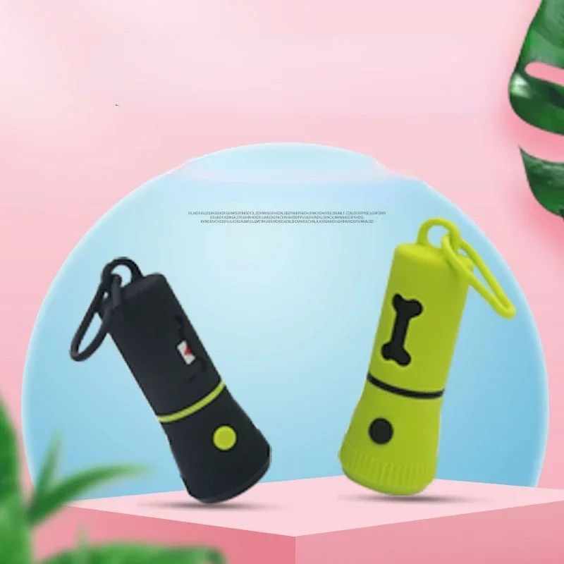 New Convenient Practical Pet Waste Bag Dispenser LED Dog Poop Bag Holder With Light Plastic Carrier Case Pet Dog Waste Poop Bags