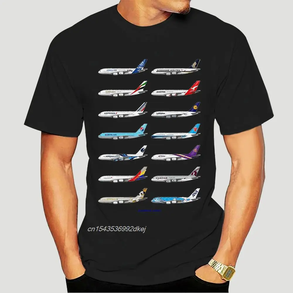 

Summer Tshirt AIRBUS AVIATION Flight T-shirt Men Cotton Top Fashion Brand T Shirt For Male Top Tees Euro Size Sbz535 1789A