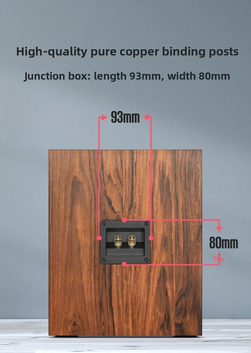 Without Speaker Components Inside 8-Inch Wooden Speaker Cabinet Empty Shell for DIY Passive Subwoofer 1pcs