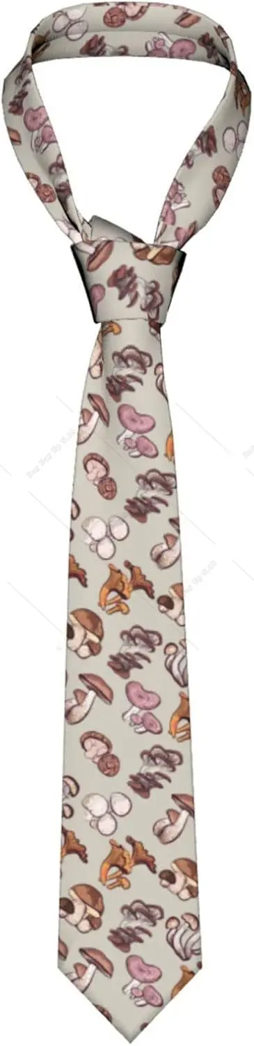 

Mushroom Necktie for Men Women Casual Novelty Crazy Suiting Tie for Party Gift One Size Gifts for Adults