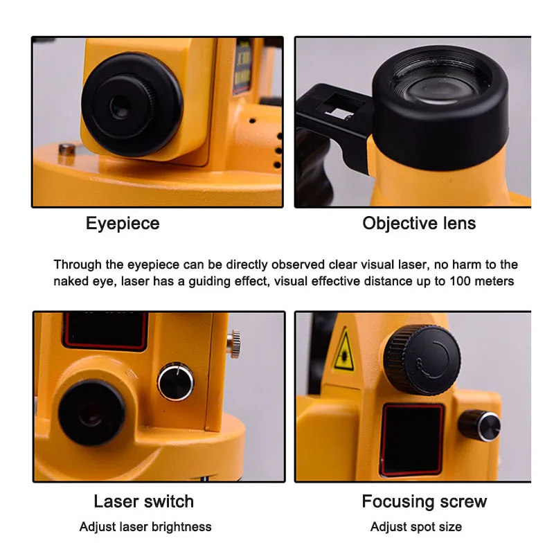JC300 Laser Vertical Alignment Instrument With Tripod High Precision Measuring Apply To High-Rise Building Mine Engineering