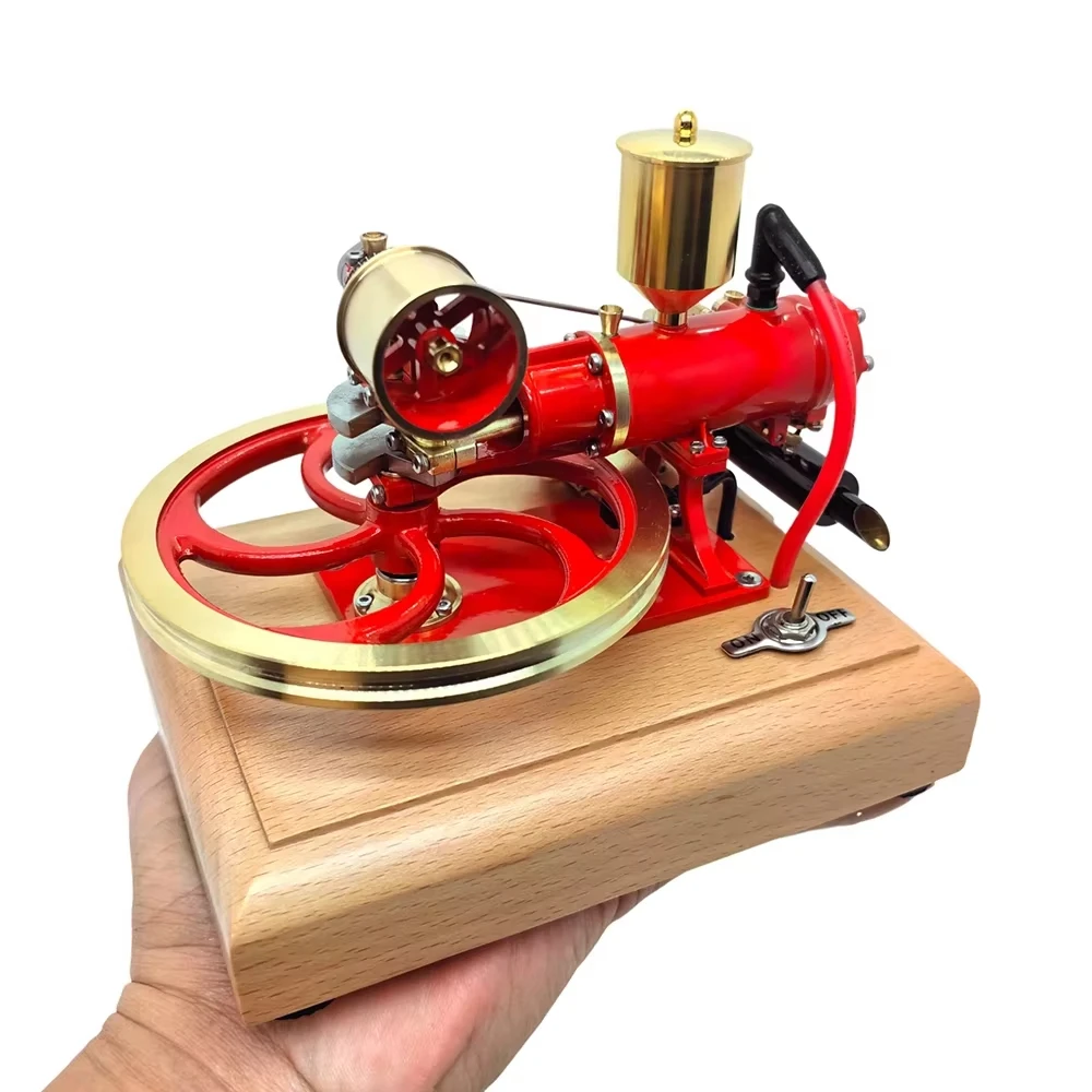 DIY R18 Horizontal Single cylinder Four stroke Engine Three wheel Internal Combustion Engine Model Toy Collection To Give Away