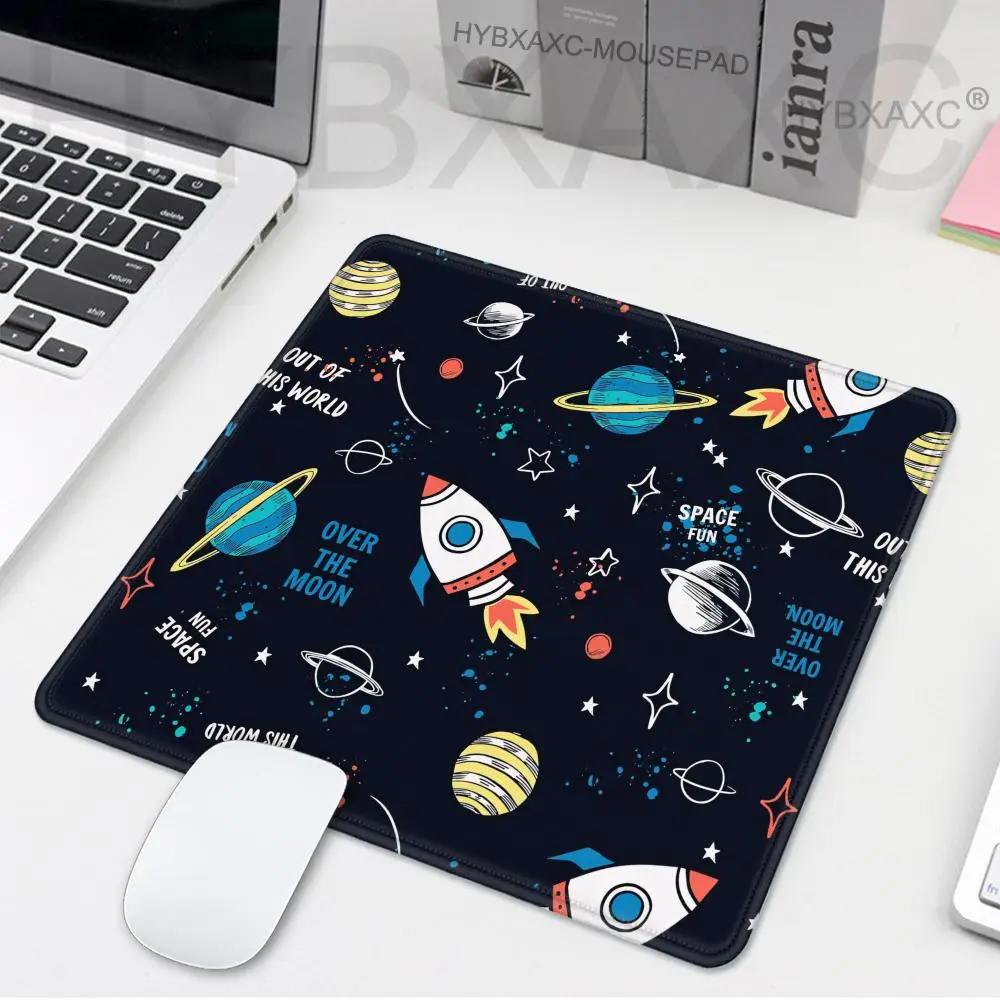 45X40cm HYBXAXC Gaming Mouse Pad Small with Stitched Edge Smooth Cloth Office Cute Mousepad Non-Slip Rubber Base for Computer