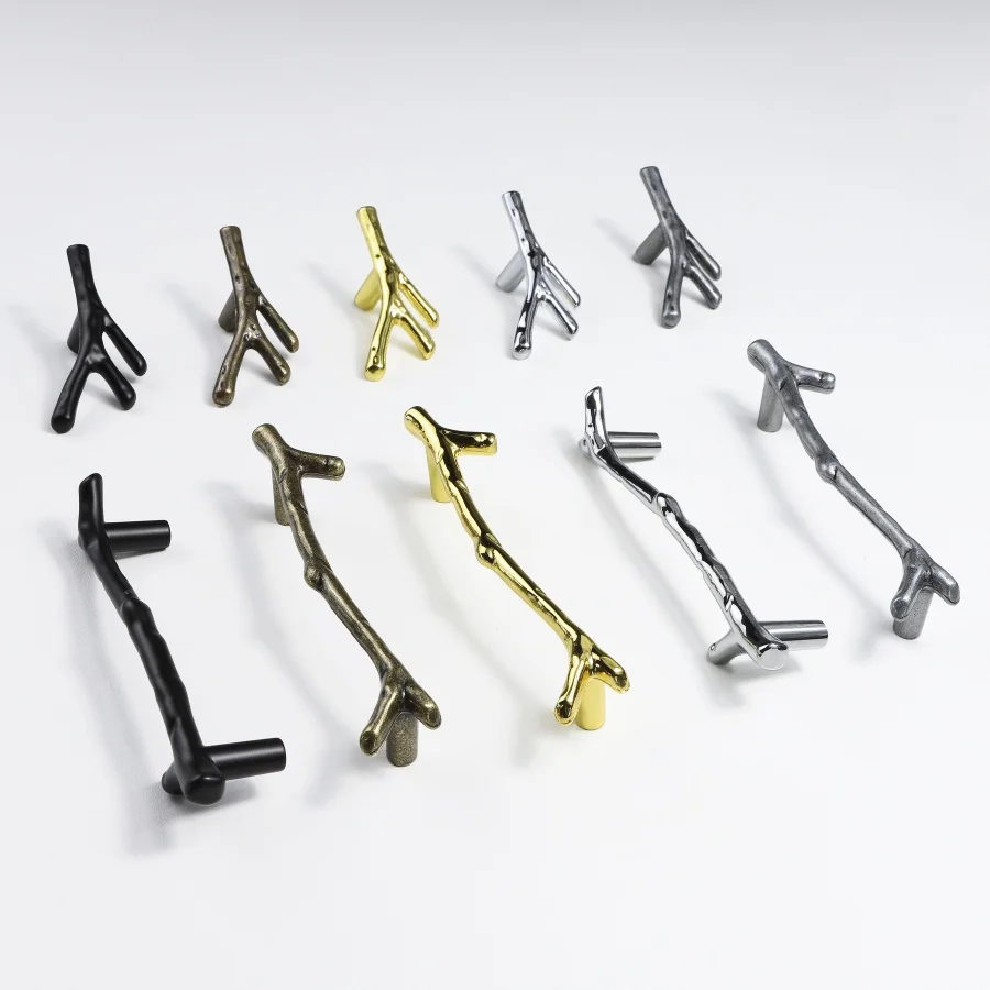 

Nordic Kitchen Cabinet Handles Retro Branch Wardrobe Closet Vintage Cabinet Pulls Door Knobs Drawer Knobs Furniture Handles