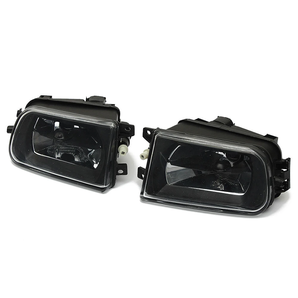 2x Front Driving Bumper Fog Light Lamp for BMW E39 528i 540i Z3 1997-2000 Black