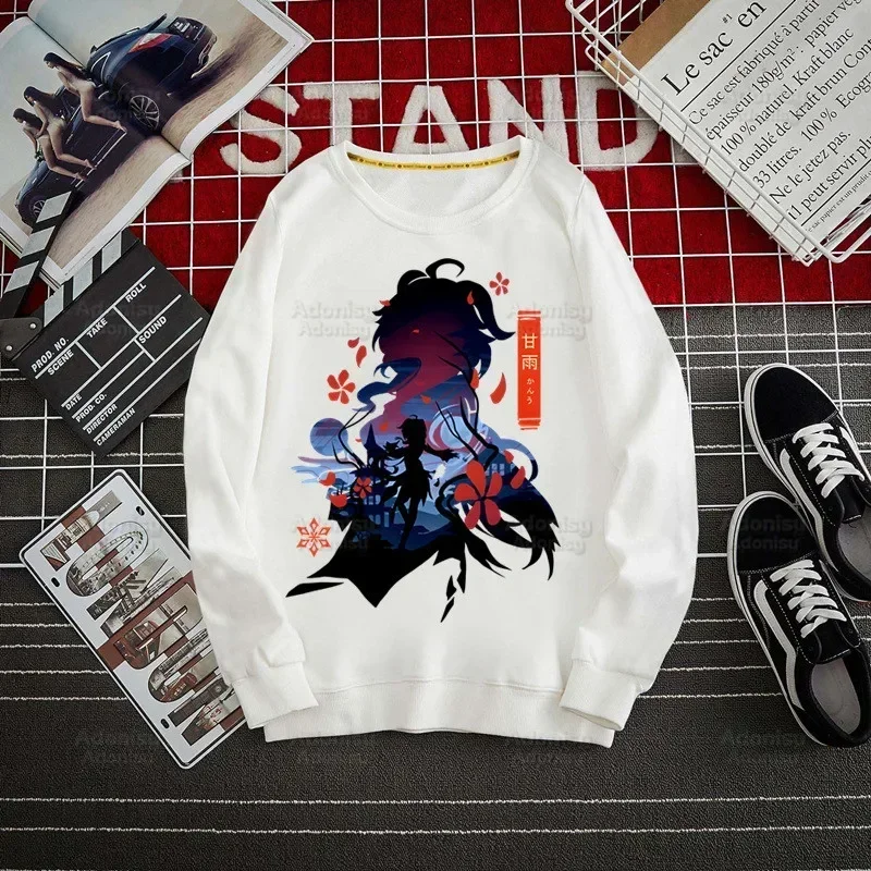 

Genshin Impact Hoodie Autumn Hip Hop Streetwear Men Pullover Xiao Hu Tao Zhong Li Sweatshirts Game Anime Mens Hoodie