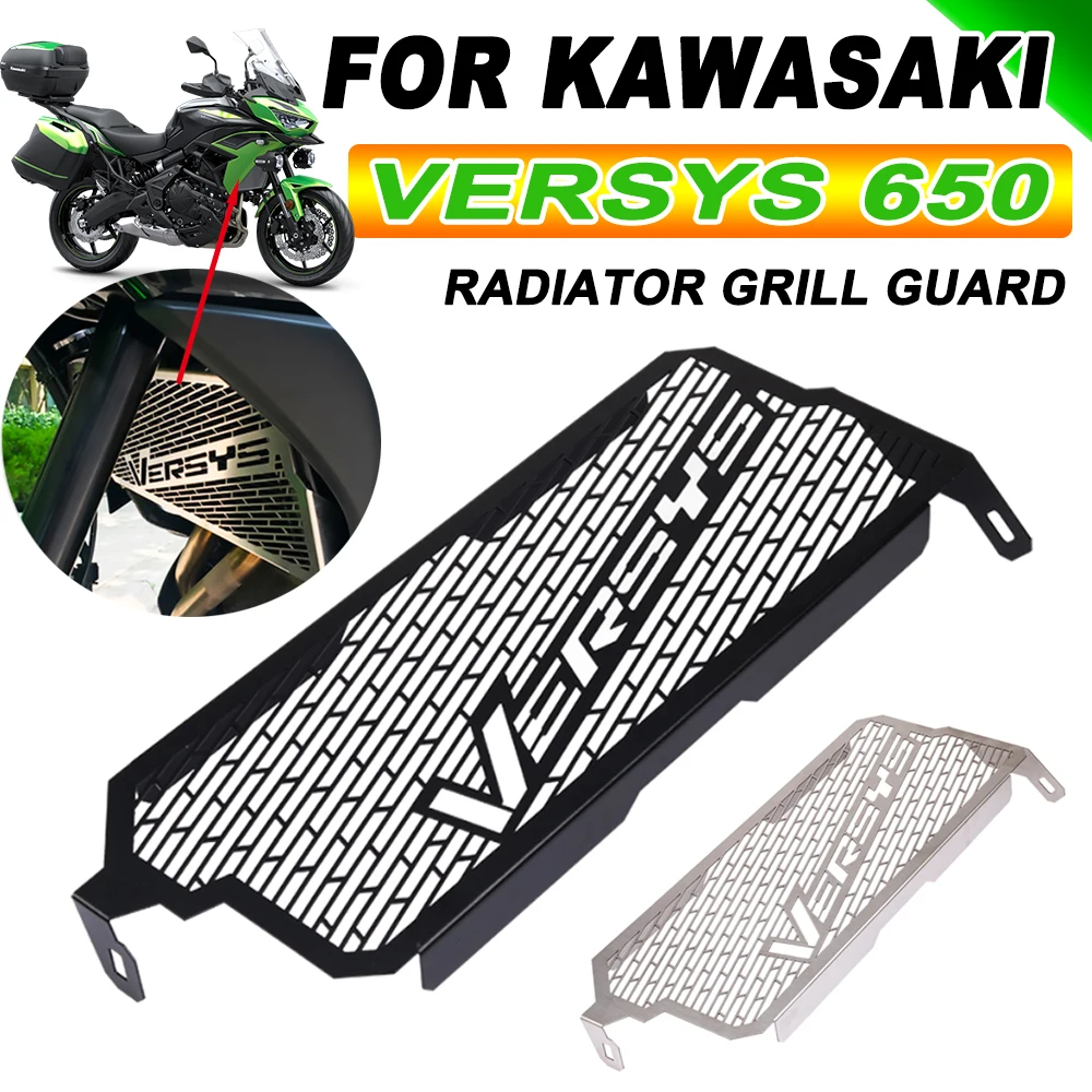 Radiator Guard 2024 For KAWASAKI Versys 650 Versys650 KLE650 2015 - 2023 Motorcycle Accessories Tank Grille Protector Mesh Cover