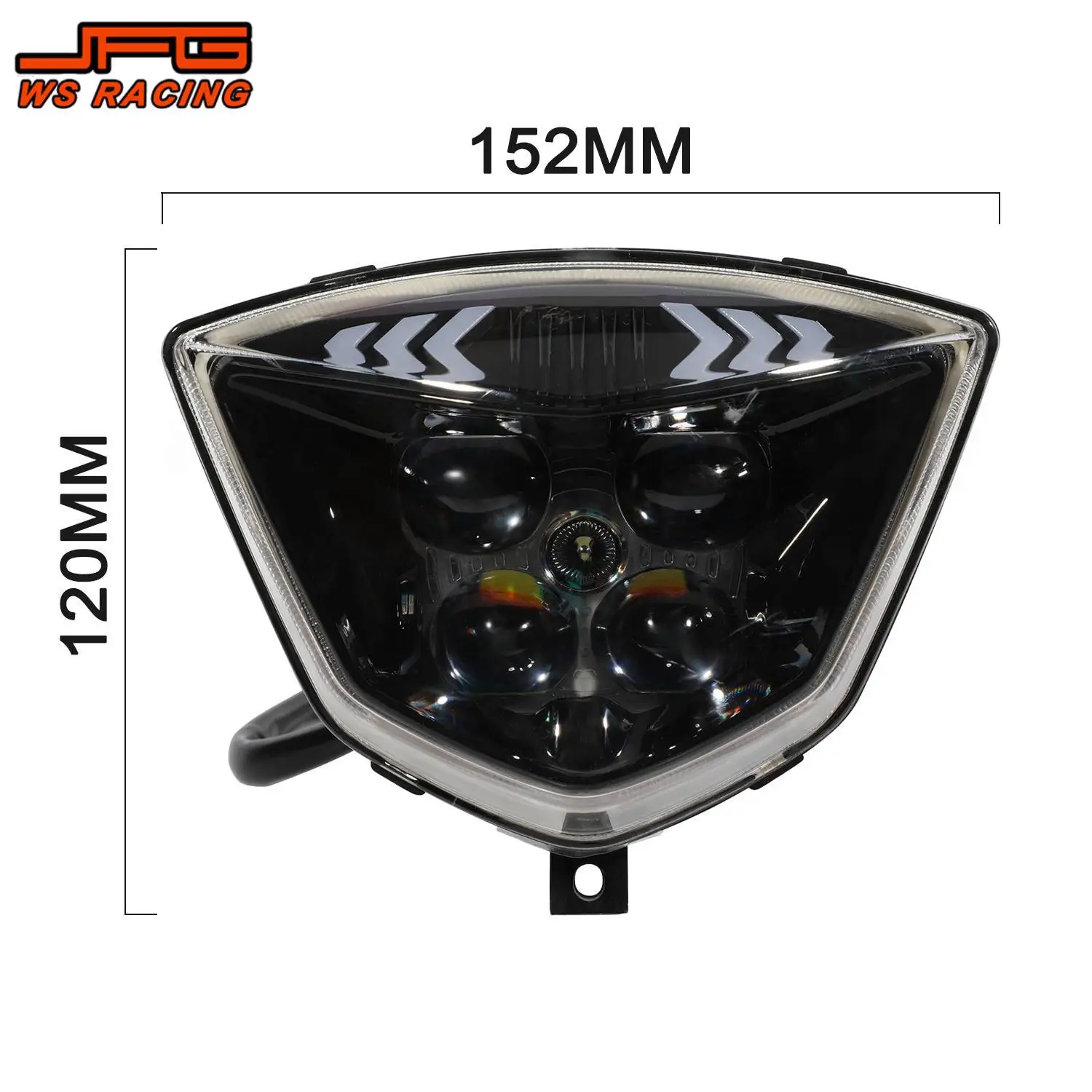 New LED Headlight Headlamp Wick Motorcycle Accessories Head Light Lamp Wick For GAS EC 250 300 EX300 Dirt Pit Bike Replace Parts