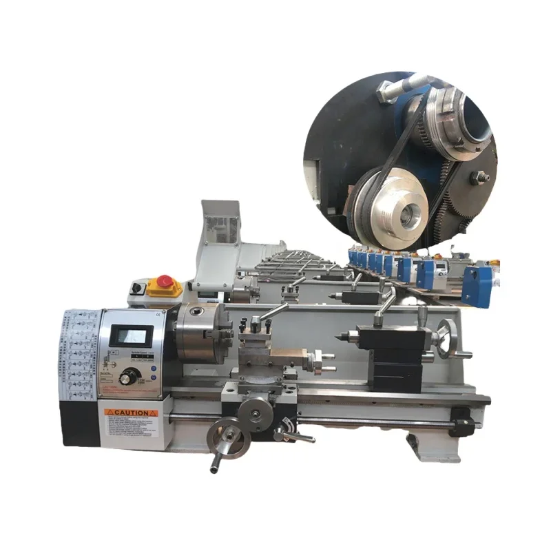 Multifunctional Horizontal Miniature Metal Manual Lathe Model for Turning Drilling Thread Table Lathe