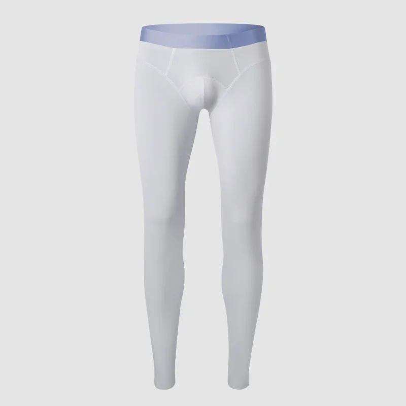 Men's long johns single-piece thin leggings youth line pants thermal pants slim-fitting autumn and winter leggings cotton wool