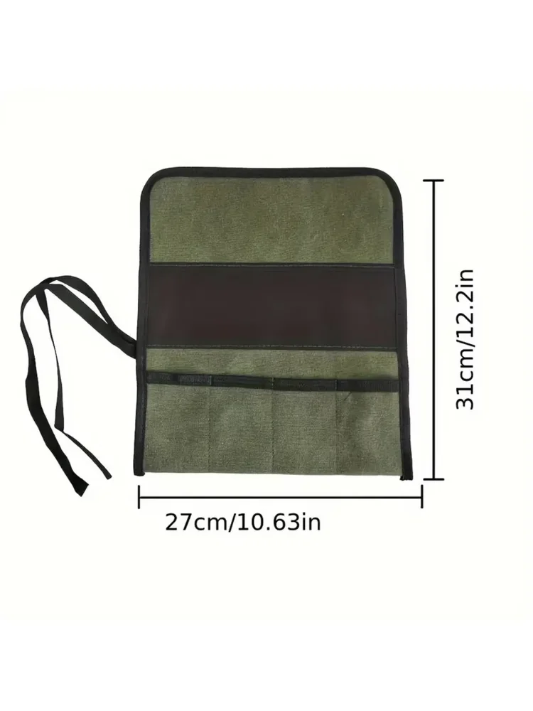 Multiple Pocket Multi-Purpose Roll Up Tool Bag Oxford Cloth Wrench Pouch Screwdrivers Drills Storage Case Bag Hanging Tool