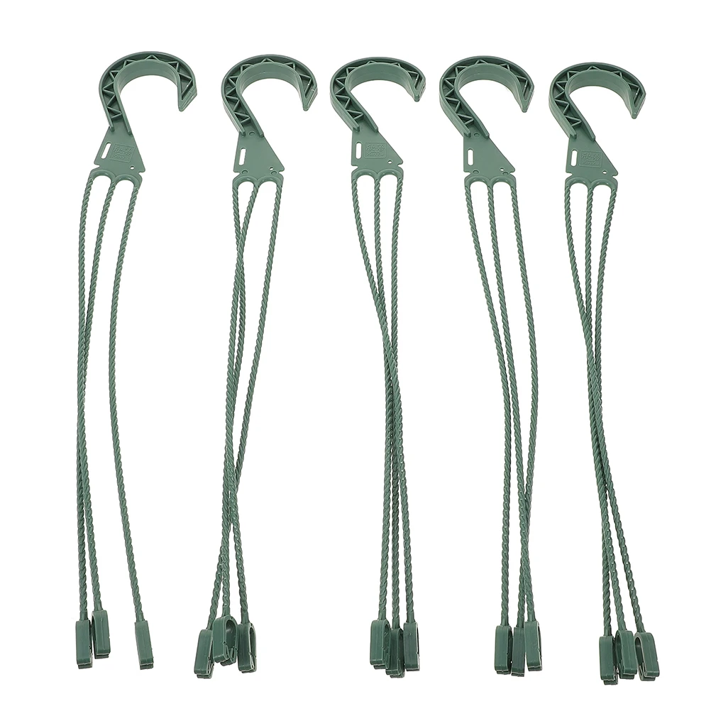 5pcs 교수형 식물 걸이 회전 화분 후크 화분 교수형 랙 정원 온실 천장 벽 난간 공간 절약