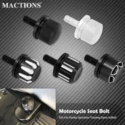 Motorcycle Rear Fender Seat Bolt Tab Screw Mount Knob Cover For Harley Sportster XL Touring Dyna Softail Street Glide 1996-2023