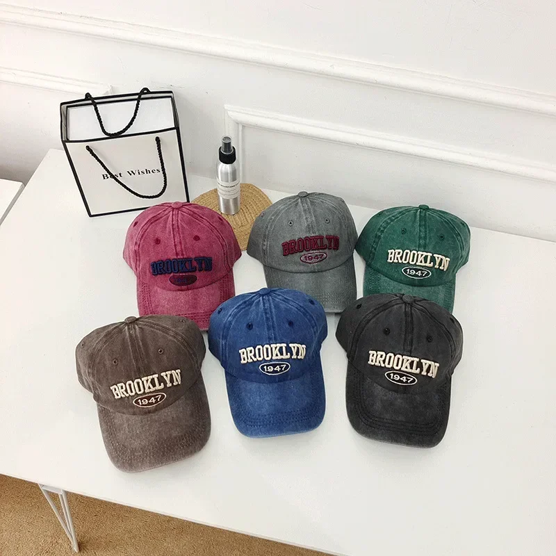 Denim Hat Men's and Women's Spring, Summer and Autumn Baseball Cap Outdoor Leisure Sports Shade Cap Sunscreen Large Brim