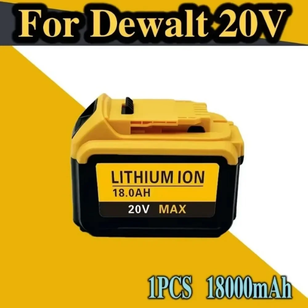 For Dewalt Power Tool Battery Replacement, 18V, Maximum 20V, 18.0Ah, DCB200，Eddie Ion，DCB205，DCB201，DCB203