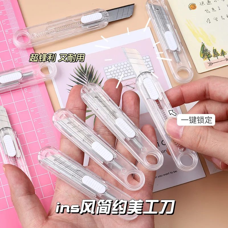 سكين M&G Craft، قاطعة ورق صغيرة، فتاحة حروف، تصميم فتحة حلقية، سهل الحمل، لفتح العبوات، مناسب للطلاب #2