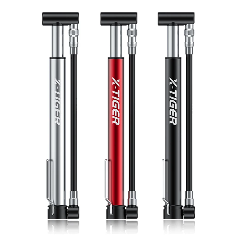 

X-TIGER Bicycle Pump Outdoor Bike Floor Pump 130Psi High Pressure Air Inflator Schrader Presta Valve Road MTB Cycling Tire Pump