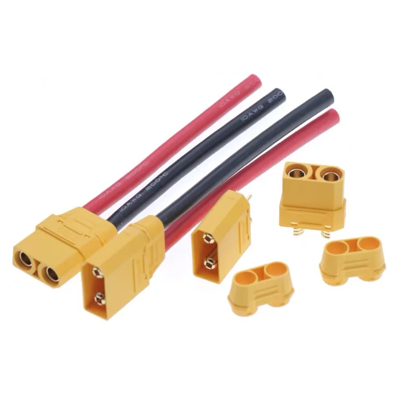 

1PCS XT90H-M/F Lithium Battery plug XT90 Model aircraft Male Female large current with wire connector 30cm 50cm