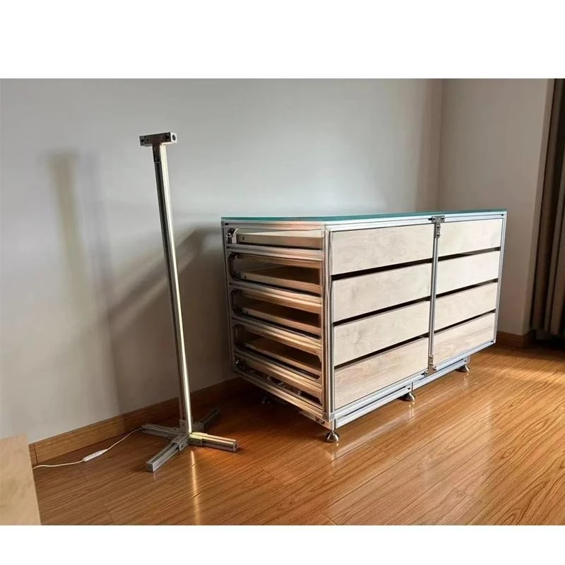 Aluminum alloy profile glass chest, display cabinet