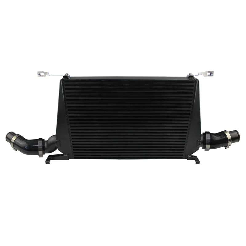 Black Uprated Intercooler Kit Front Mount Bar & Plate Motorsport Racing For Audi B9 S4 A4 2.0 TFSI S5 3.0TFSI V6 SQ5 2015+