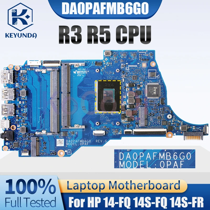 DA0PAFMB6G0 For HP 14-FQ 14S-FQ 14S-FR Notebook Mainboard R3 R5 AMD CPU M17571-001 Laptop Motherboard Tested