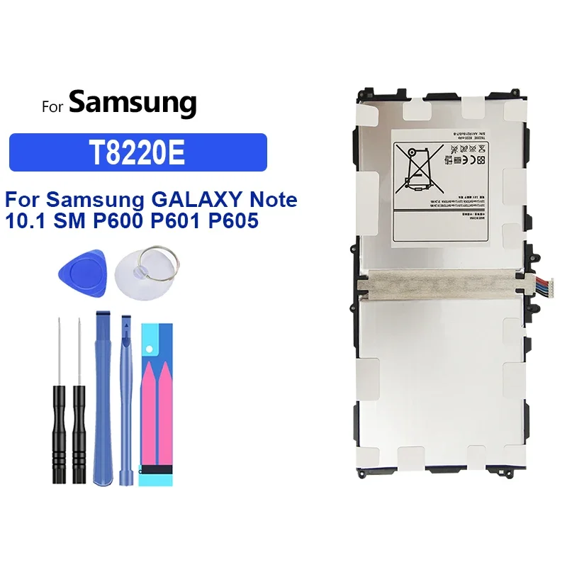 

Аккумулятор для планшета T8220E для Samsung Galaxy SM-P601 P600 T520 P601 P605 P607 Note 10,1 2014 Edition 8220 мАч