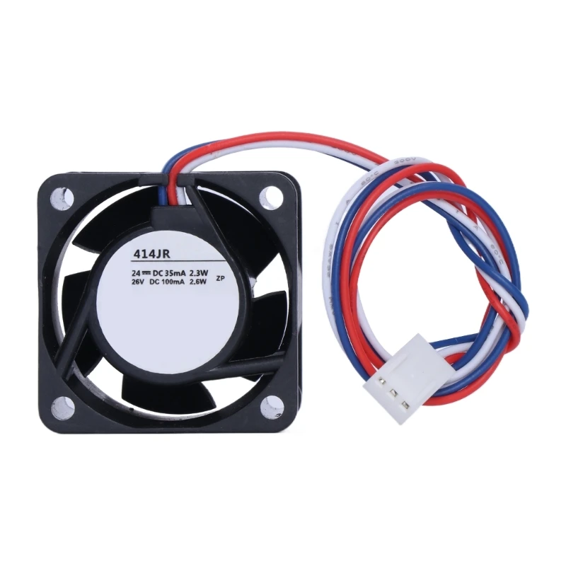 

New Inverter Coolers 414JR with a set of Brackete, 24V 35mA 2.3W 3Pin 4x4x2.5 for Inverters Fan