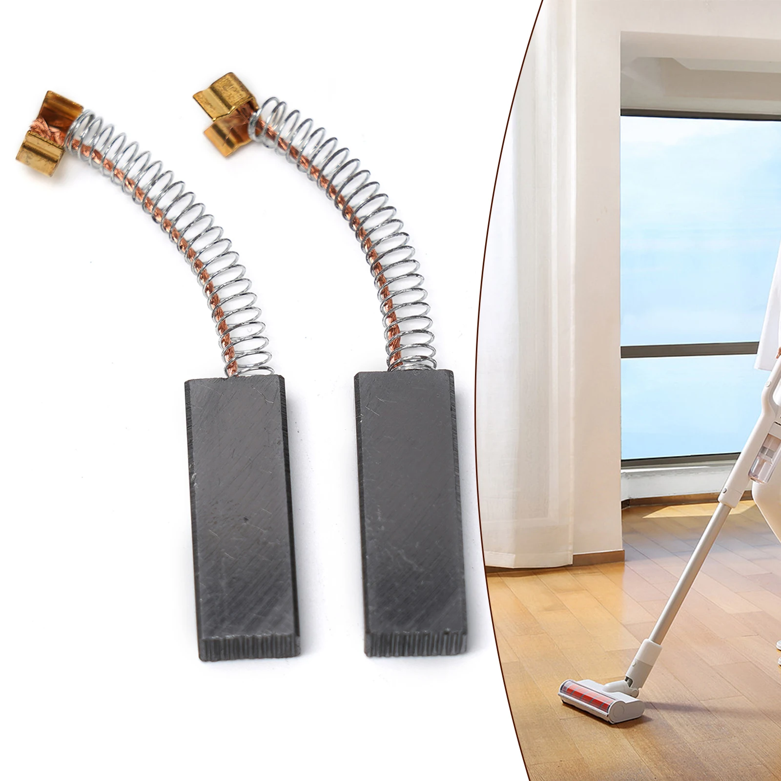 

2pcs Carbon Brush Assemblies For 2 X 6x11mm Used On Commutator/slip For Ring Of Motor As Sliding Touch For The-in Current Parts