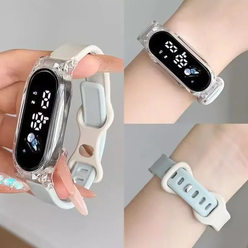 New fashionable electronic watch for male and female students, simple sports watch, niche LED electronic watch