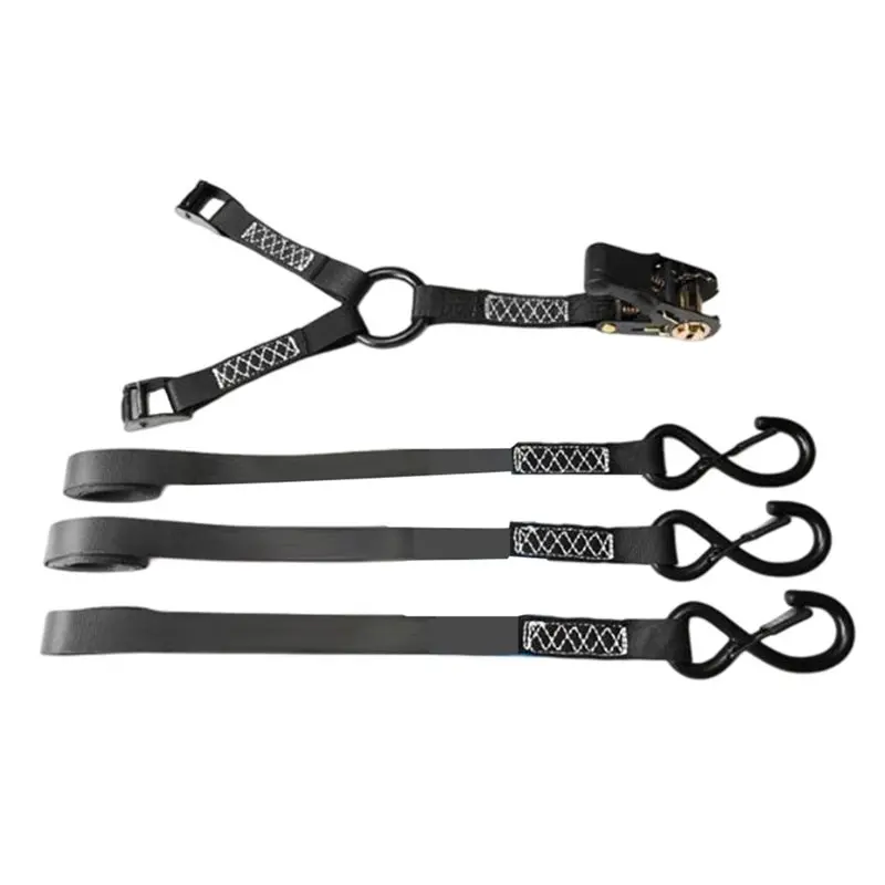 Y Type 3 Point Spare Tire Securing Strap Roof Platform Tie Rope Tire Fixer Spare Wheel Strapping Band
