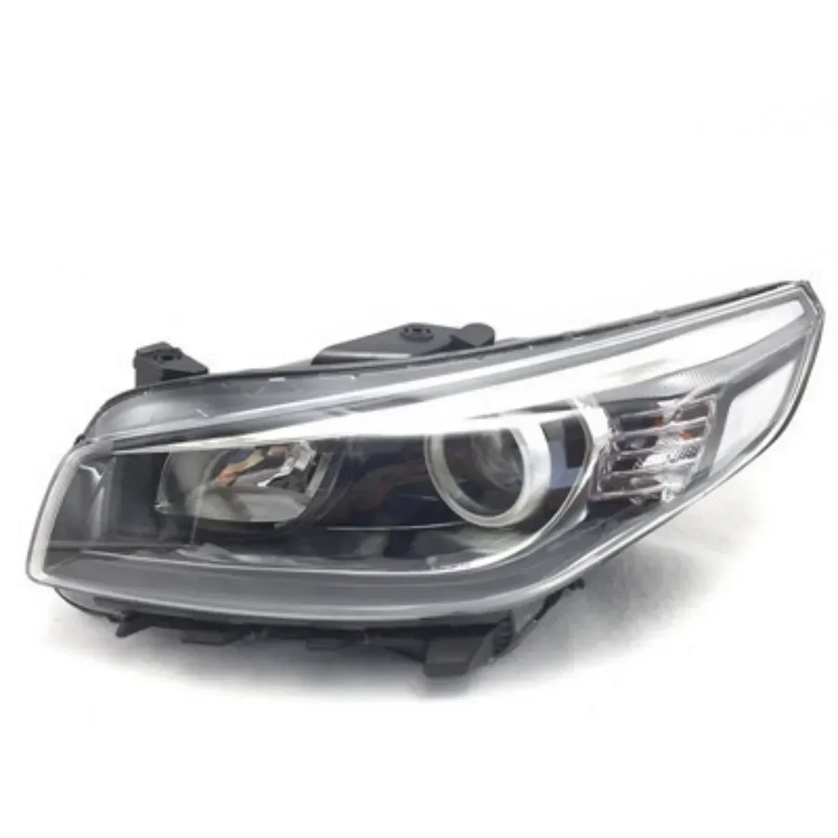 Car Led Headlight headlamp Angel eyes Daytime Running DRL Head lamp Low High Beam for Kia K4 14-16