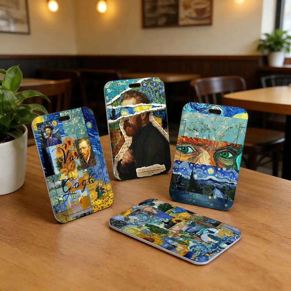 art Vincent van Gogh  Lanyard Neck Strap Card Covers Holders, Idol Card Case, Badge Holder, ID Pass Cover with Hang Rope