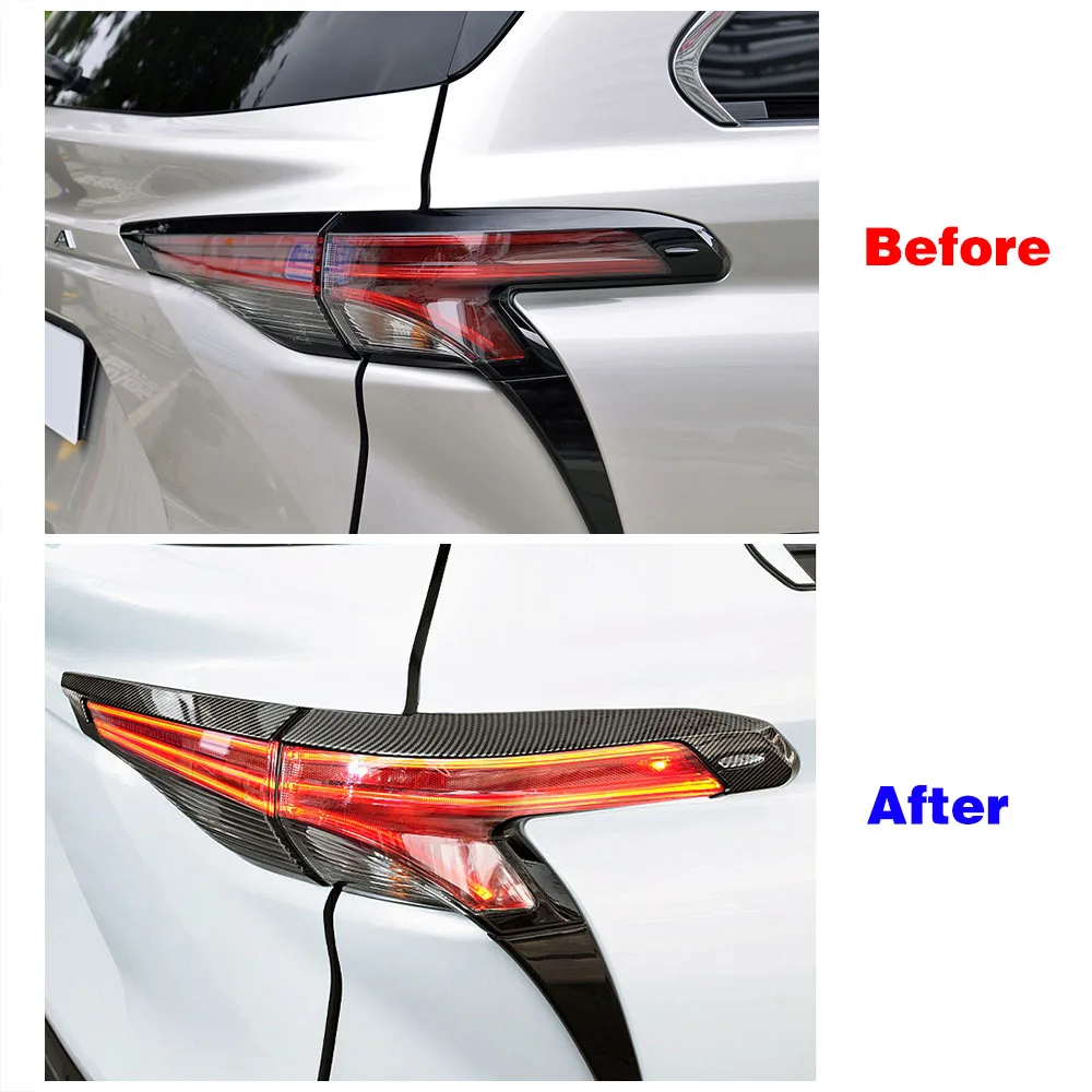 For Toyota Sienna XL40 4th 2021 2022 2023 Car Styling Exterior Rear Light Lamp Refit Taillight Eyelid Trim Eyebrow Stickers