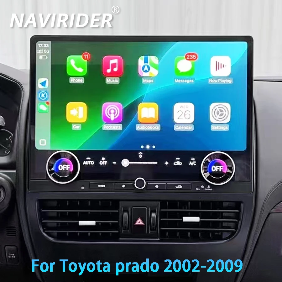 

16.8" Android For Lexus Gx470 For Toyota Prado 120 2002-2009 Car Radio Touch Screen Carplay GPS Video Player Multimedia HU