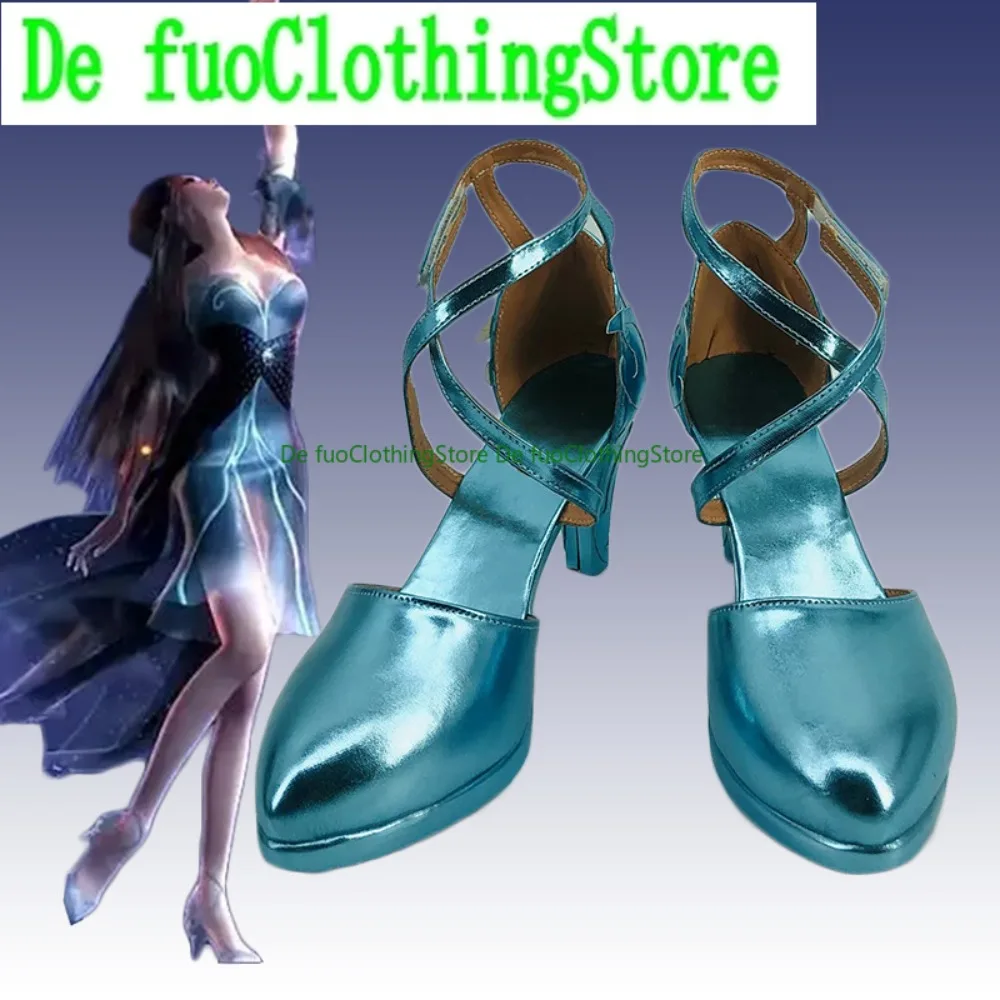 

Defuo Tian Xing Jiu Ge Yan Lingji Dance Version Cosplay Shoes Anime Game Role-playing Halloween Costumes Props Shoes Boots