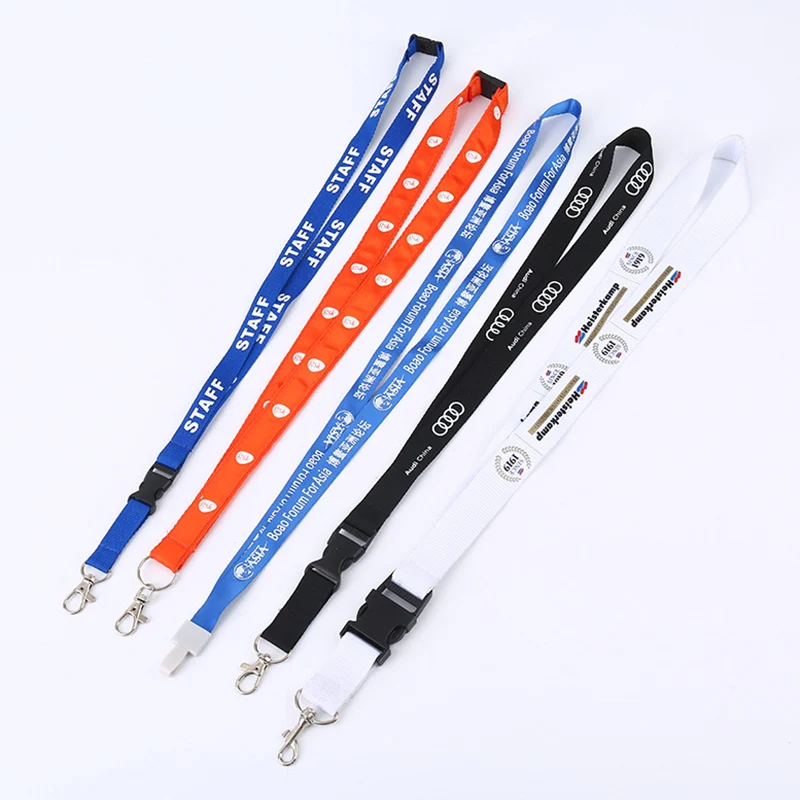 Wholesale of Customized Lanyard Neck Rope Keychain Personal Printing Hanging Rope for ID Name Card Badge Holder