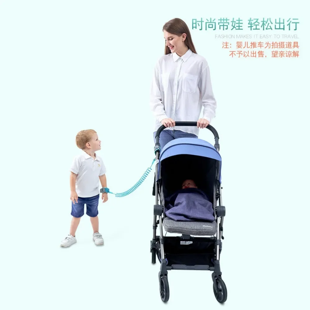 Anti Loss Strap Lock Key For Infants Young Children Traction Rope Safety Wristband For Kids Safety Belt 1.5meter