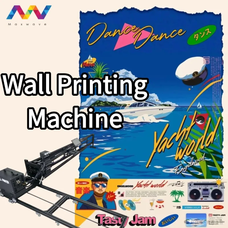 Innovative UV Ink Wall Ground 2 in 1 Printing Machine for 3D Effects on Ceramic Wood Glass Metal Up to 3.5 Meter Printable Area